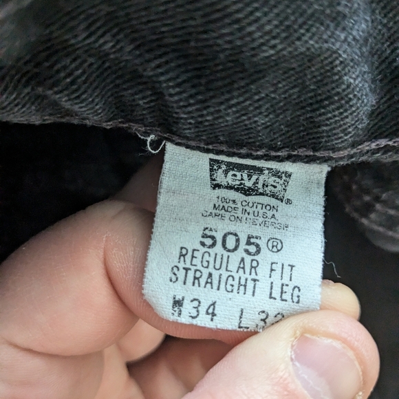 Levi's Black Jean Shorts - Picture 6 of 10